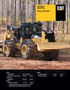 525C Skidder Operation Manual and Specifications