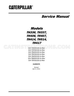 TH336 Telehandler Service Manual