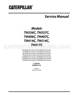 TH336C Telehandler Service Manual